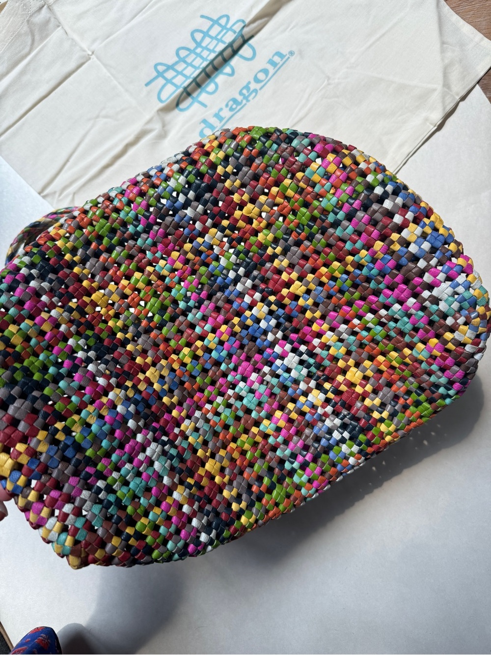 Dragon Diffusion colorful top handle shoulder bag - Picture 3 of 7